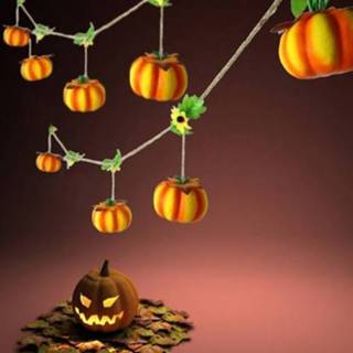 👉 Ornament schuim active peuters 2 STUKS Halloween Decoraties Kleuterschool Bar Scène Ornamenten Pompoen Lantaarn Decoratie, Stijl: 4 Pompoenen Trossen