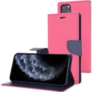 👉 Dagboek rood rose active Voor iPhone 11 Pro Max MERCURY GOOSPERY FANCY Horizontale Flip lederen tas met houder&kaartsleuven&portemonnee (Rose Red)