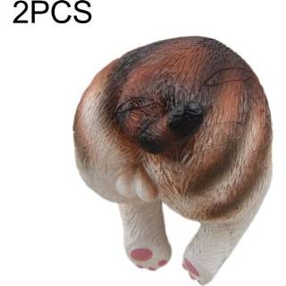 👉 Koelkast active 2 STKS Cat Ass Cartoon Stereo Magnetische Gesp Stickers Zonder (C Dark Leopard)
