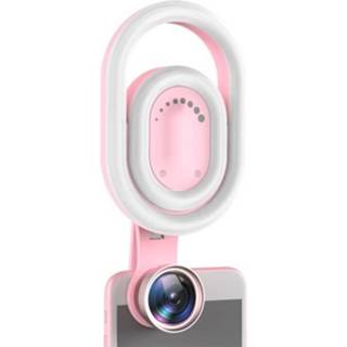 👉 Mobiele telefoon Live Beauty HD Groothoeklensvullicht (roze)