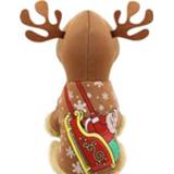👉 Hoed bruin XL active Kerst Kerstman Kostuum Winter Hondenkleding met Hoed, Maat: (Sled Brown Antler)