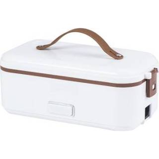 👉 Magnetron wit active Multifunctionele met plug-in elektrisch koken elektrische lunchbox, kleur: enkele laag (EU-stekker)