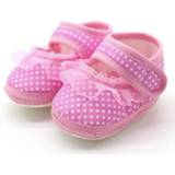 👉 Babyschoenen roze active baby's meisjes 3 paar baby schoenen dot kant zachte zool prewalker warme casual flats (roze bloem)