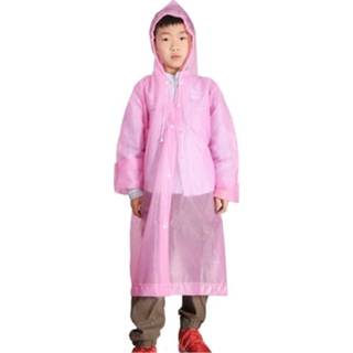 Regenjas roze EVA active kinderen Outdoor bergbeklimmen verdikte kindermode gemiddelde grootte (roze)