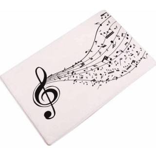 👉 Badmat antislip active Flanel Muzikaal Symbool Badmatten Digitaal Bedrukt Vloer Pad voor Huisdecoratie, Maat: 40 cm x 60 (D2123-2)