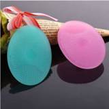 Silicone baby's Soft Brush Facial Care Exfoliating Infant Baby Wash Face Cleaning Pad Skin SPA Scrub Cleanser Tool 1Pcs