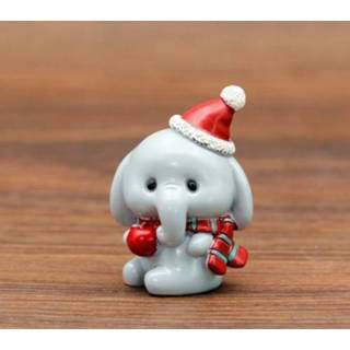 👉 Kleine decoratie hars active 5 STKS Creatieve Kerst Familie Ambachtelijke Cartoon Leuke Kerstcadeau Taart Gift (Olifant)