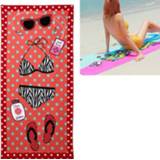 👉 Strandlaken rood active Zomer Absorberende Microfiber Badhanddoeken Volwassen Sneldrogend Camping Grote Zwemmen Douche Yoga Sport Handdoeken (Bikini Rood)