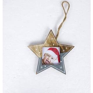 👉 Kerst fotolijst grijs active 2 STKS Creatieve Hanger Kerstboom Decoratie Hanger, Specificatie: Pentagram (Grijs)