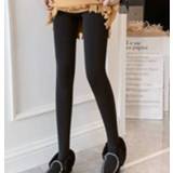 👉 Panty's zwart fluwelen active vrouwen Plus Dikke Warme Bovenkleding Kasjmier Katoenen Panty Voor Zwangere (Kleur: Maat: One Size)