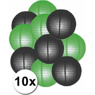 👉 Lampion active zwarte groene en feest lampionnen 10x