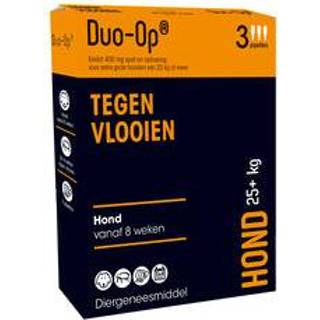 👉 Pipet Duo-Op Hond vanaf 25 kg - 400 mg 3 pipetten 8713112004584