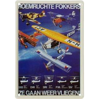 👉 Muurplaat Fokker 20 x 30 cm