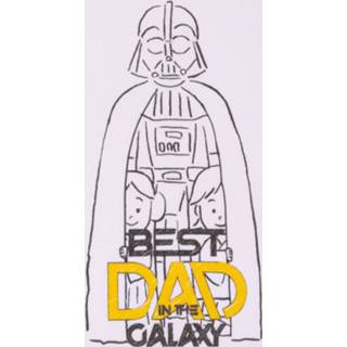 👉 Best Dad In The Galaxy Men's T-Shirt - White - S - Wit