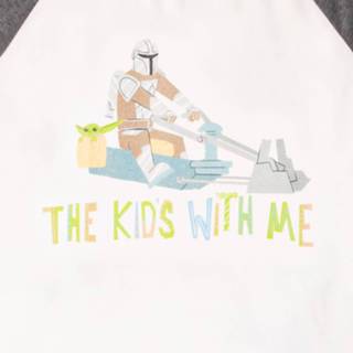 👉 Star Wars The Mandalorian The Kid's With Me Men's Pyjama Set - White/Grey - XXL - White/Grey