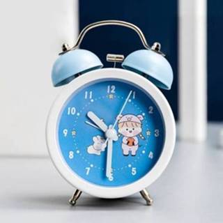 Nachtkastje blauw active kinderen Cartoon hoog volume alarm multifunctionele klok, kleur: Liberty Little Sisters