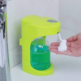 👉 Zeepdispenser groen kunststof schuim active OH-Bubble Wandmontage Desktop Dual-use automatische inductie (groen)