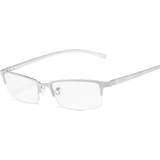 👉 Metalen montuur zilveren active mannen Anti Blu-ray zakelijke bril voor heren Effen glazen (zilveren montuur)