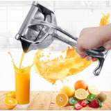 👉 Juicer zilver active baby's Handmatige Huishoudelijke Roestvrijstalen Baby Fruitpers Citroen Clip Origineel Sap Mini (Zilver)