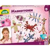 👉 Groot meisjes kleurrijk LENA ® Kralen complete set mascotte, 4006942833108