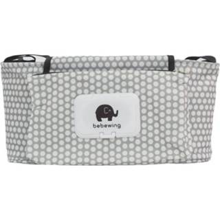 👉 Trolley witte active baby's kinderen Baby Tas met Afneembare Handtas Multifunctionele Kinderwagen Organizer Buggy Winkelwagen Opknoping (Witte stip)