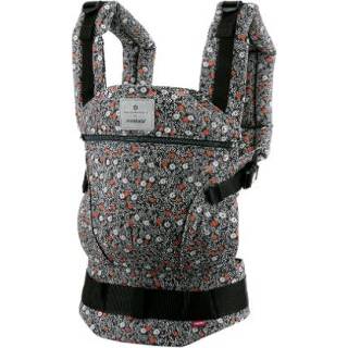 👉 Draagzak zwart meisjes mannen Manduca First by bellybutton SoftBlossom Dark 4250371707381