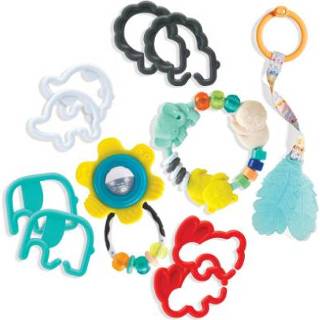 👉 Bijt ring meisjes kleurrijk Infantino Bijtringen cadeau set 773554151275