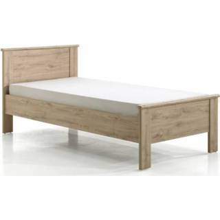 👉 Beige hout 1-Persoons bed Asterix