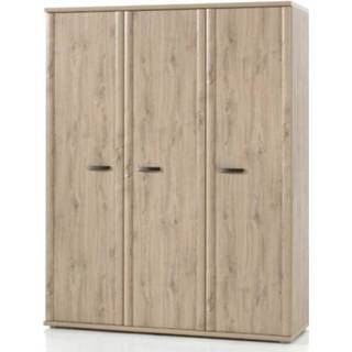 👉 Beige melamine 3-Deurskast Asterix