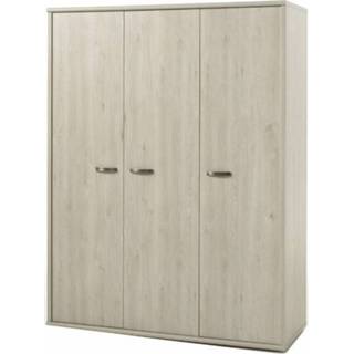 👉 Beige melamine 3-deurskast Benja