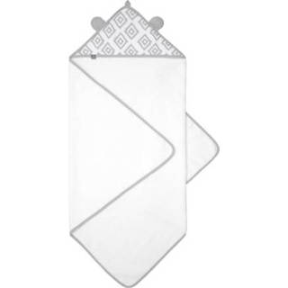 👉 Hand doek grijs jongens Emma & noah capuchon handdoek diamonds 80 x cm 4260635092634