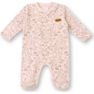 👉 LITTLE nacht romper beige gedessineerd