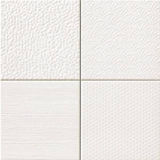 👉 Wandtegel wit keramiek glint Jabo blanco 44.2x44.2 6013915278291