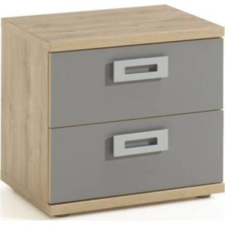 👉 Nachtkastje grijs melamine Tonnie
