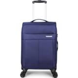 👉 Spinner blauw polyester TSA slot Decent D-Upright Handbagage 55 Dark Blue 8717524858407