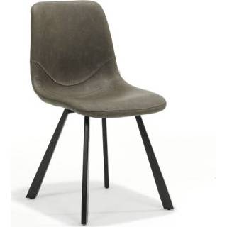 👉 Stoel zwart stof Maud Set van 4