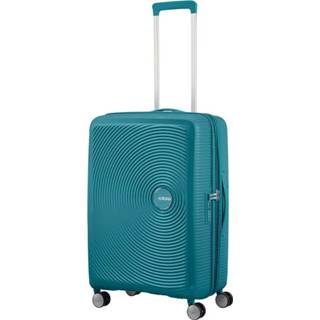 👉 Spinner donkergroen polypropyleen American Tourister Soundbox 67 Expandable Jade Green 5414847961427