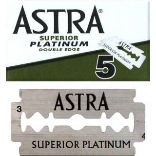 Double Edge scheermesje Astra Superior Platinum Scheermesjes 5 Stuks 7702018007240