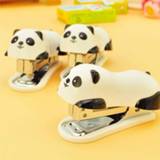 👉 Paperclip 1 Pcs Mini Panda Stapler Set Cartoon Office School Supplies Staionery Paper Clip Binding Binder Book Sewer