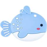 👉 Stokje siliconen klein active baby's kinderen MJYJ019 2 STUKS babybijtring molaire stok speelgoed, kleur: visblauw