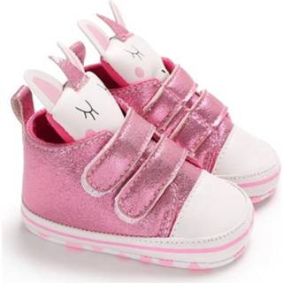 👉 Antislip-zool roze katoen active baby's Babymeisjesschoenen Zacht Antislipzool Eenhoornkop Baby-peuterlaarzen, maat: 13cm (roze)