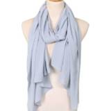 👉 Sjaal active vrouwen Dames effen kleur natuurlijke vouw chiffon tulband, maat: 180cm (roet)