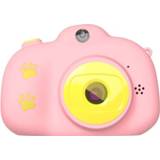 👉 Lens roze active kinderen RK-K9 2.0 / 2.4 inch 20.0MP dubbele kindercamera, ondersteuning voor game en video&64GB TF-kaart (roze)