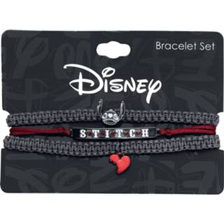 👉 Armbanden set zwart rood vrouwen Fan Merchandise Lilo & Stitch - Skelett Armband 4064854206472