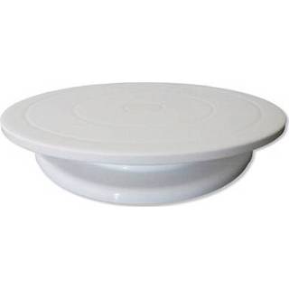 👉 Taart witte active 2 STUKS Kleur Decoreren Tafel Lichtgewicht Stabiele Draaitafel DIY West Point Bakken (Witte doos)