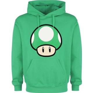 👉 Trui groen mannen m Super Mario - 1 Up Mushroom met capuchon 5056463433249