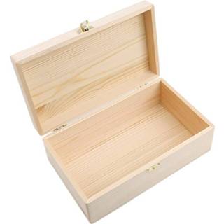 👉 Opbergdoos houten Log Kleur Scotch Pine Rechthoekige Flip Massief Doos Handgemaakte Craft Sieraden Case 8720413118698
