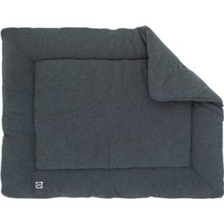 👉 Boxkleed rechthoekig Dark Grey grijs Jollein Jersey Melee 80 x 100 cm 8717329361010