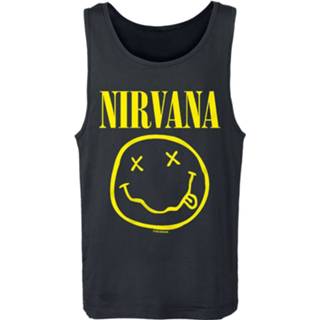 👉 Tanktop zwart mannen m Nirvana - Smiley 5060420688948