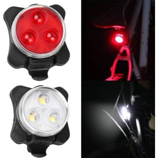 👉 Fietskoplamp rood wit active COB-lampkraal 160LM USB Opladen Waterdichte / achterlichtset met vier snelheden, + licht 650MA